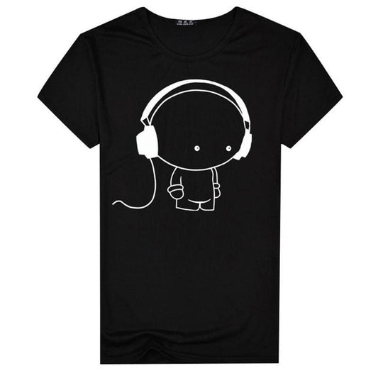 Men Short Sleeve T-Shirt - Black / M - Shopaholics