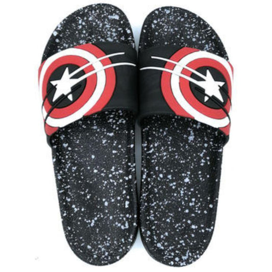 Modern Crospike Comfort Sleeper Flip Flops For Men - 7 / Black-Red - Shopaholics