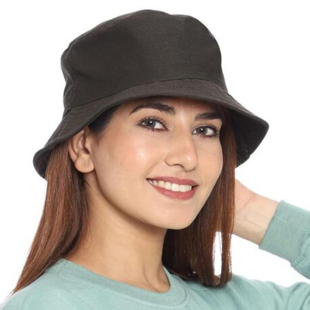 Modern Foldable Bucket Caps And Hats For Women - Black / Free - Shopaholics