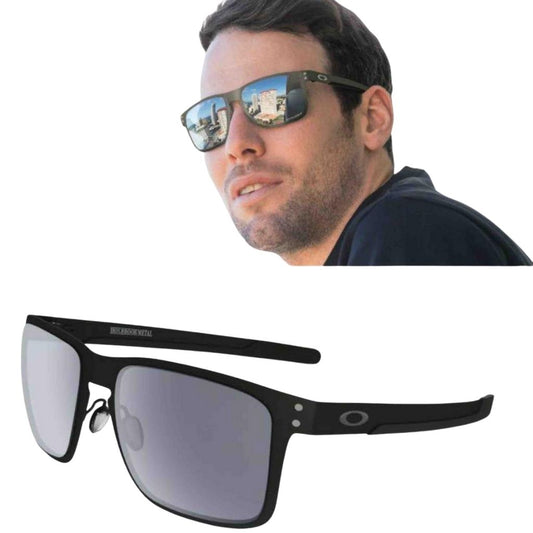 Metal Holbrook Sunglasses For Men - Grey - Shopaholics