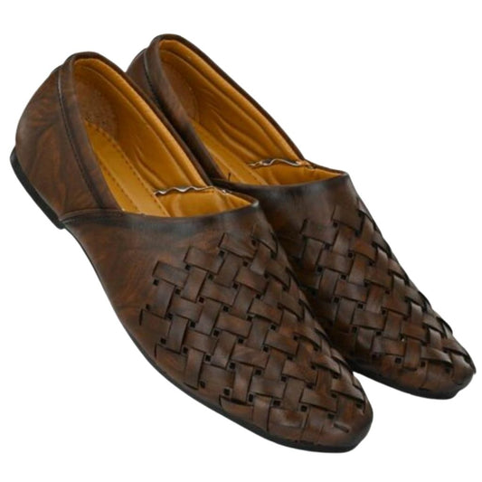 Paris Stylish Casual Leather Loafers Shoes For Men - 7 / Brown - Shopaholics