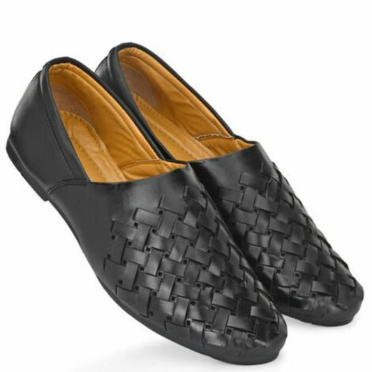 Paris Stylish Casual Leather Loafers Shoes For Men - 7 / Black - Shopaholics