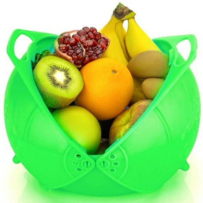 Plastic Drainer And Colander With Fruit Basket - Shopaholics