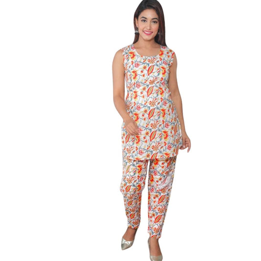 Rayon Night Shoot With Half Sleeve For Women - Shopaholics