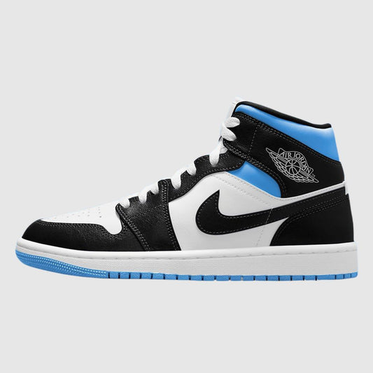 Retro 1 Mid Unique Blue Sneakers Shoes For Men - Shopaholics