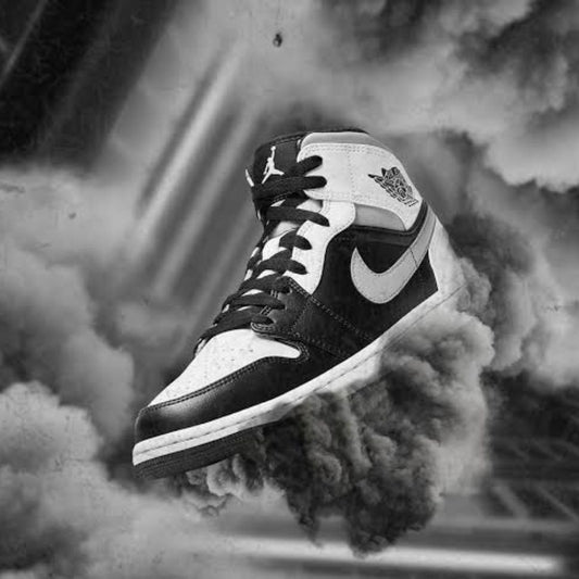 Retro 1 Mid White Shadow Sneakers Shoes For Men - Shopaholics