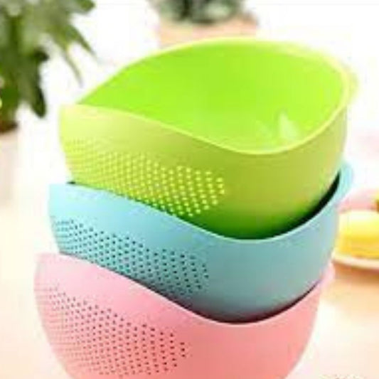 Rice Bowl Drainer Mixer Washing Bowl Strainer - Shopaholics