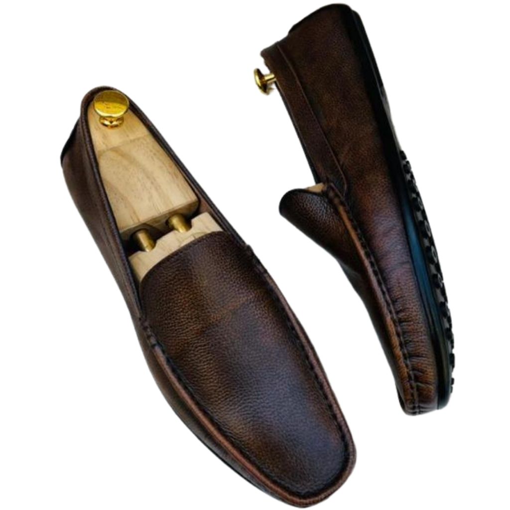 Royal Casual Leather Loafers Shoes For Men - Shopaholics