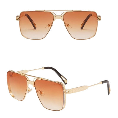 Royal Gold Metal Sunglasses For Men - Shopaholics