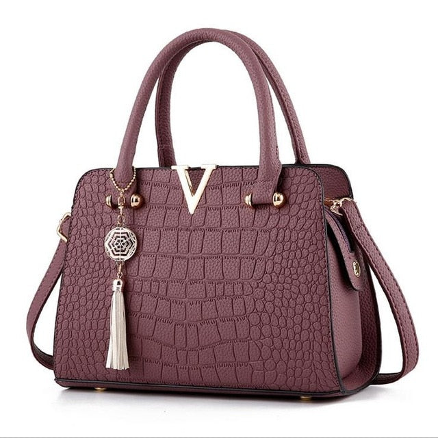 Luxury Leather Tote Designer Handbag For Women Shopaholics