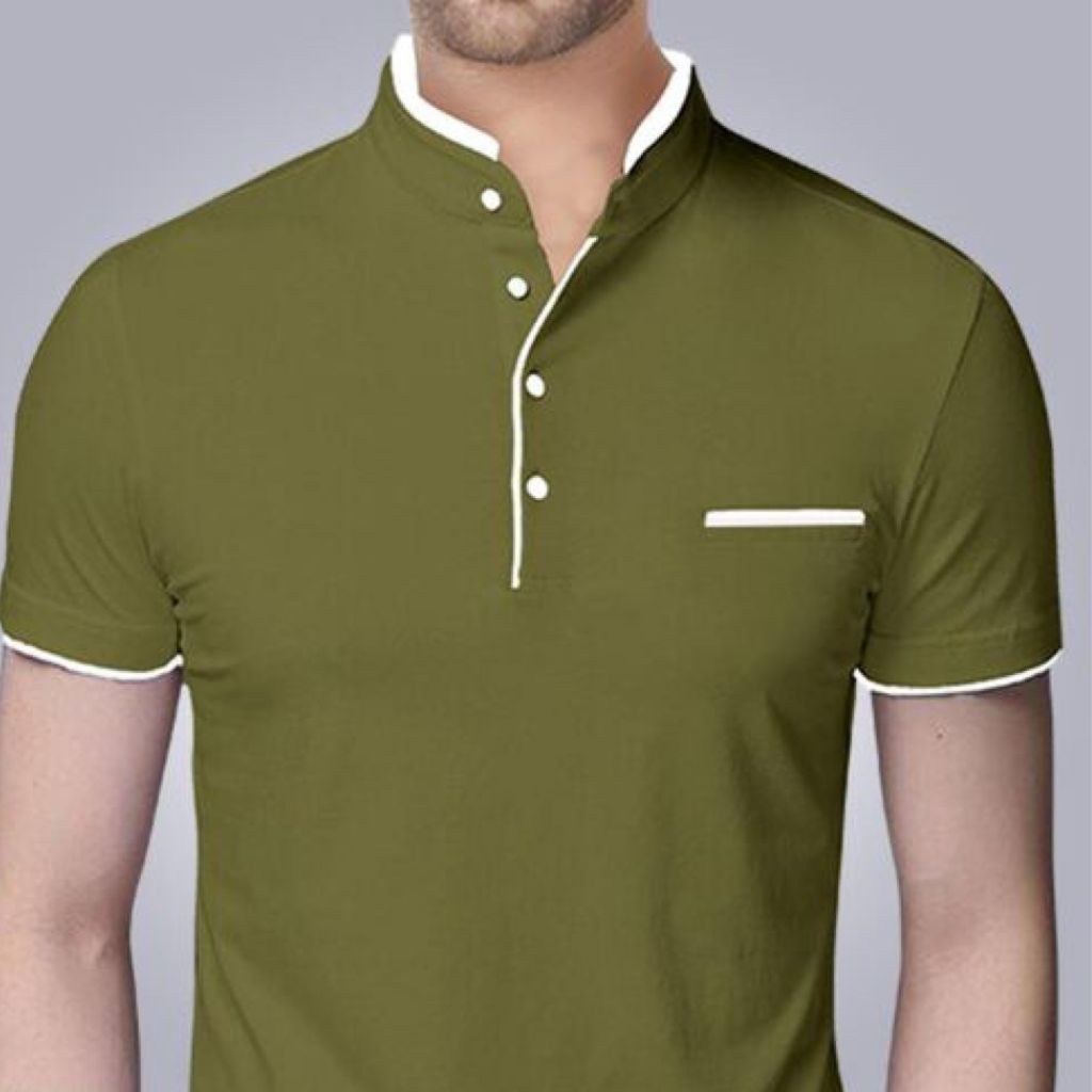 Solid Cotton Short Sleeve T-Shirt For Men - Shopaholics