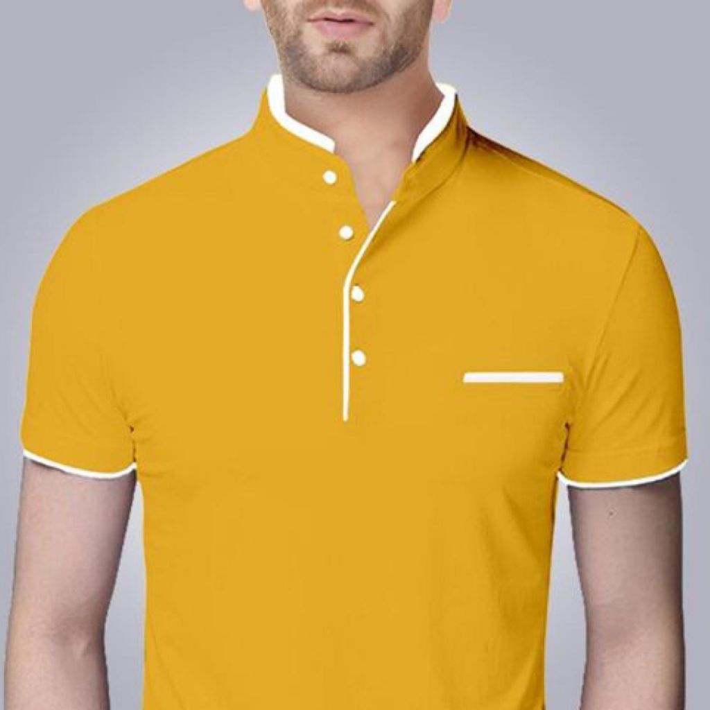 Solid Cotton Short Sleeve T-Shirt For Men - Shopaholics