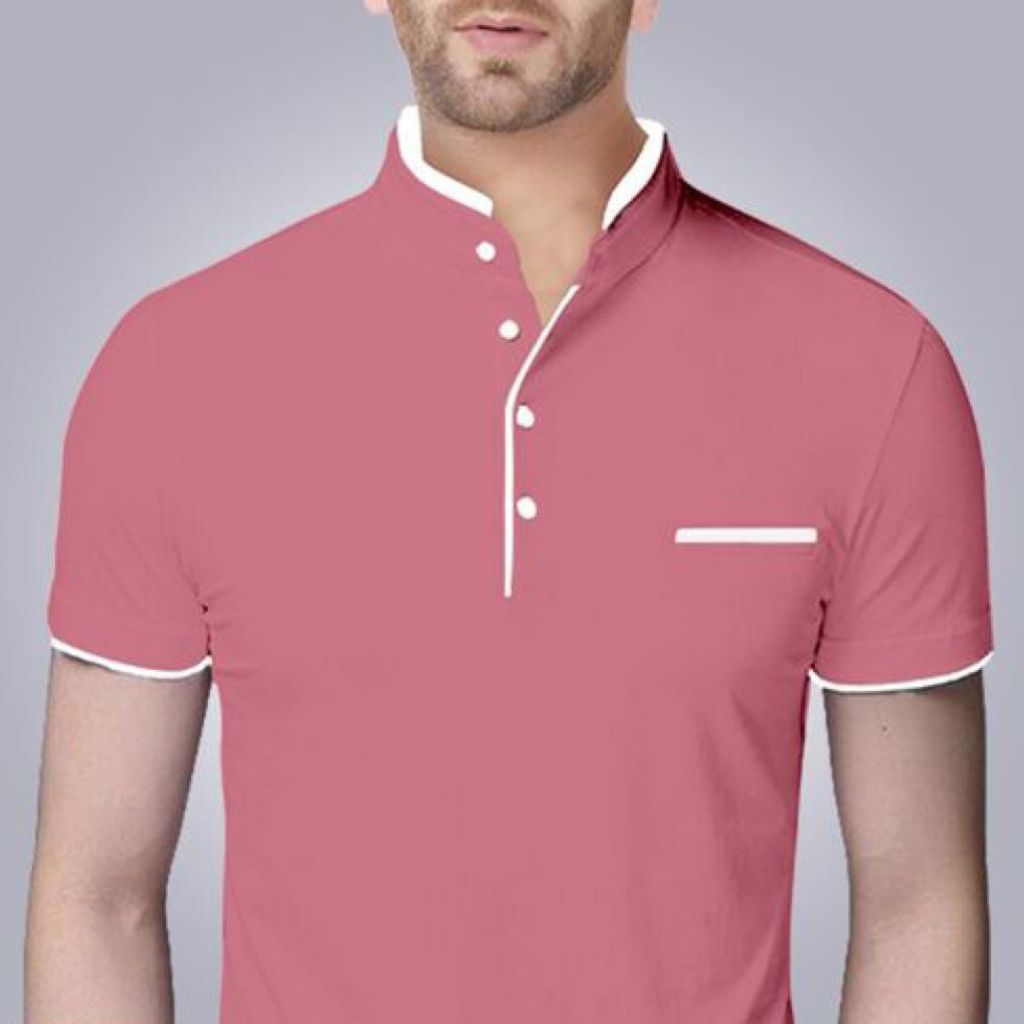 Solid Cotton Short Sleeve T-Shirt For Men - Shopaholics