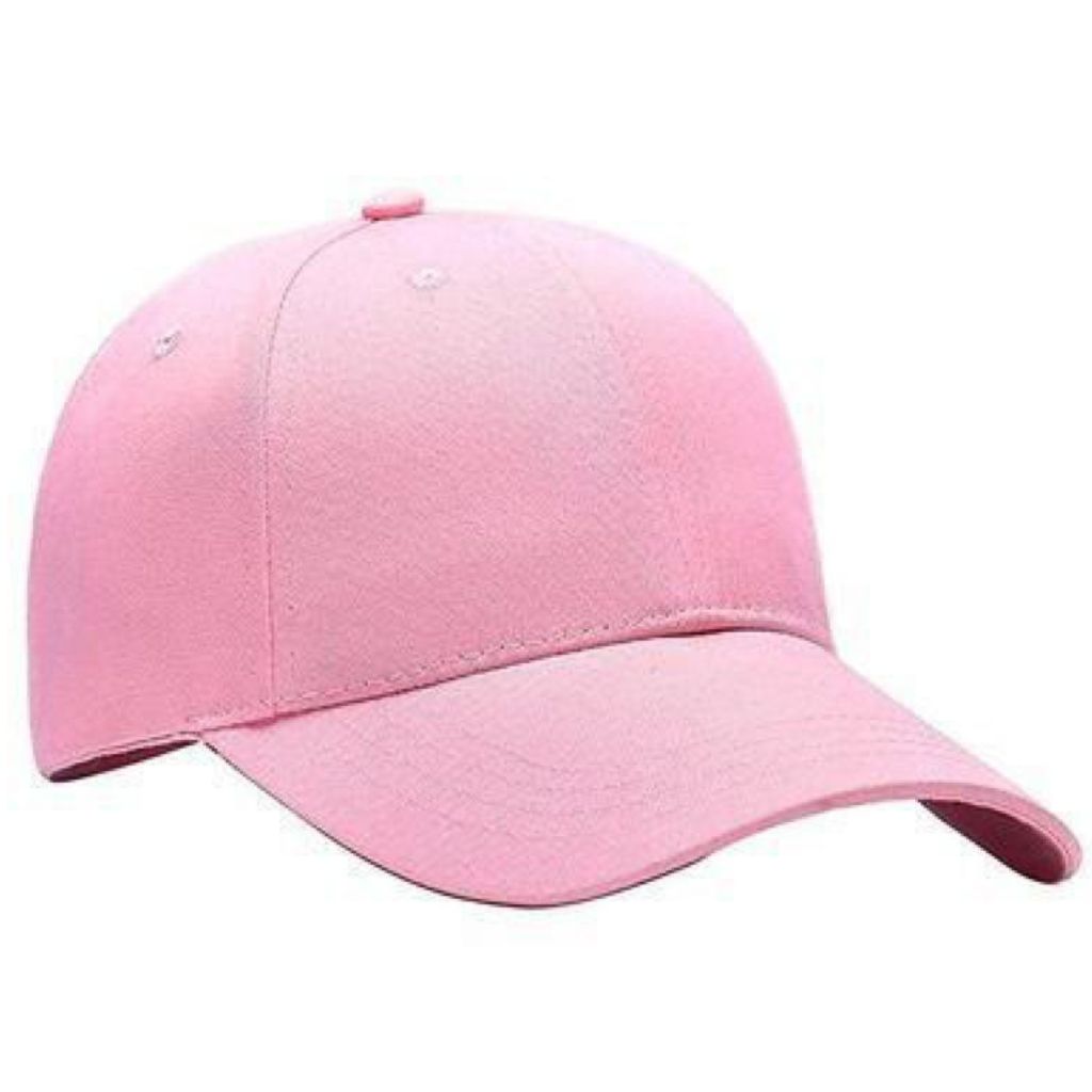 Solid Fancy Cotton Baseball Caps And Hats For Men - Pink / Free - Shopaholics