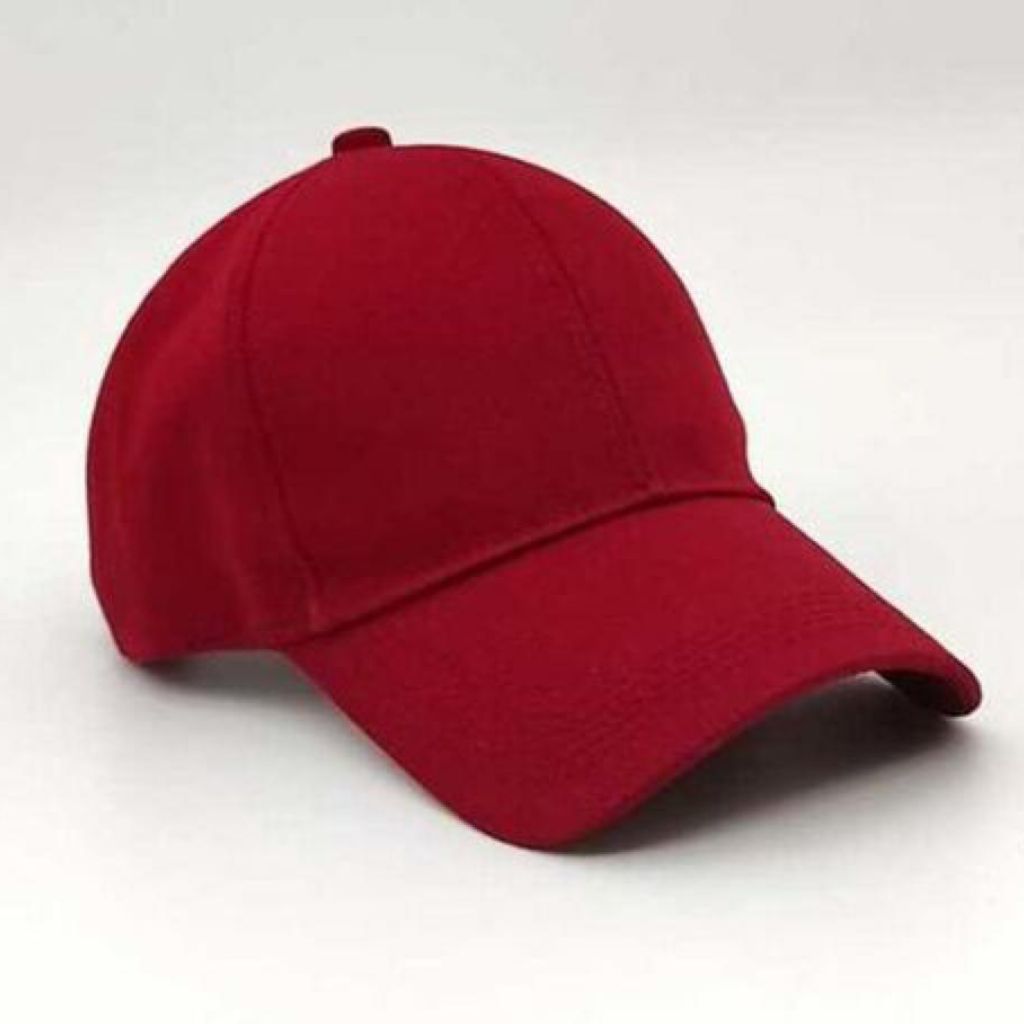 Solid Fancy Cotton Baseball Caps And Hats For Men - Red / Free - Shopaholics