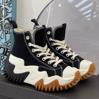Star Motion Run Sneakers Shoes For Men - Black-White / 41 - Shopaholics