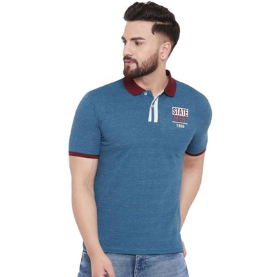 Statement 1986 Cotton Striped Half Sleeve T-Shirt For Men - Shopaholics