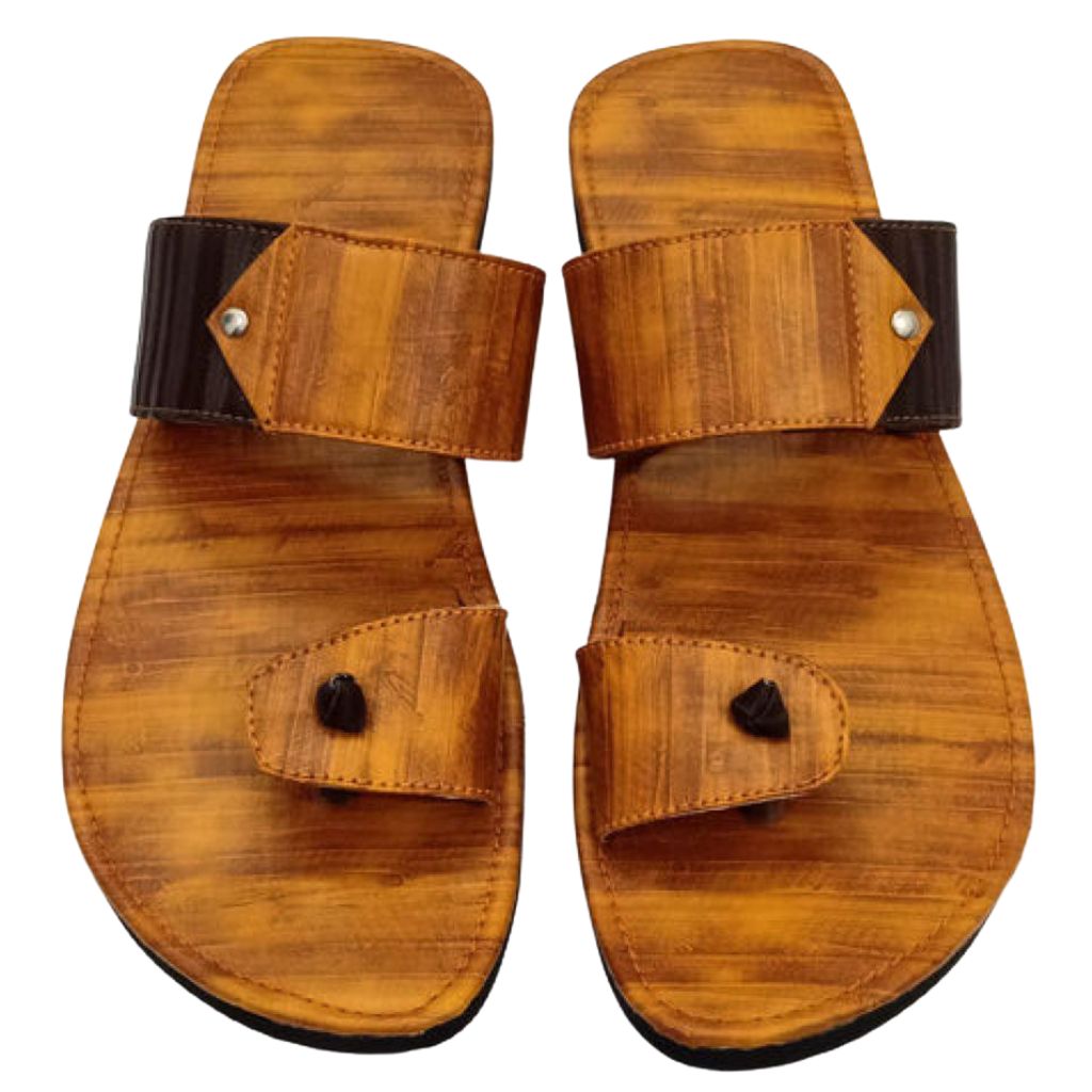 Stylish Synthetic Leather Sandals Flip Flops For Men - Shopaholics
