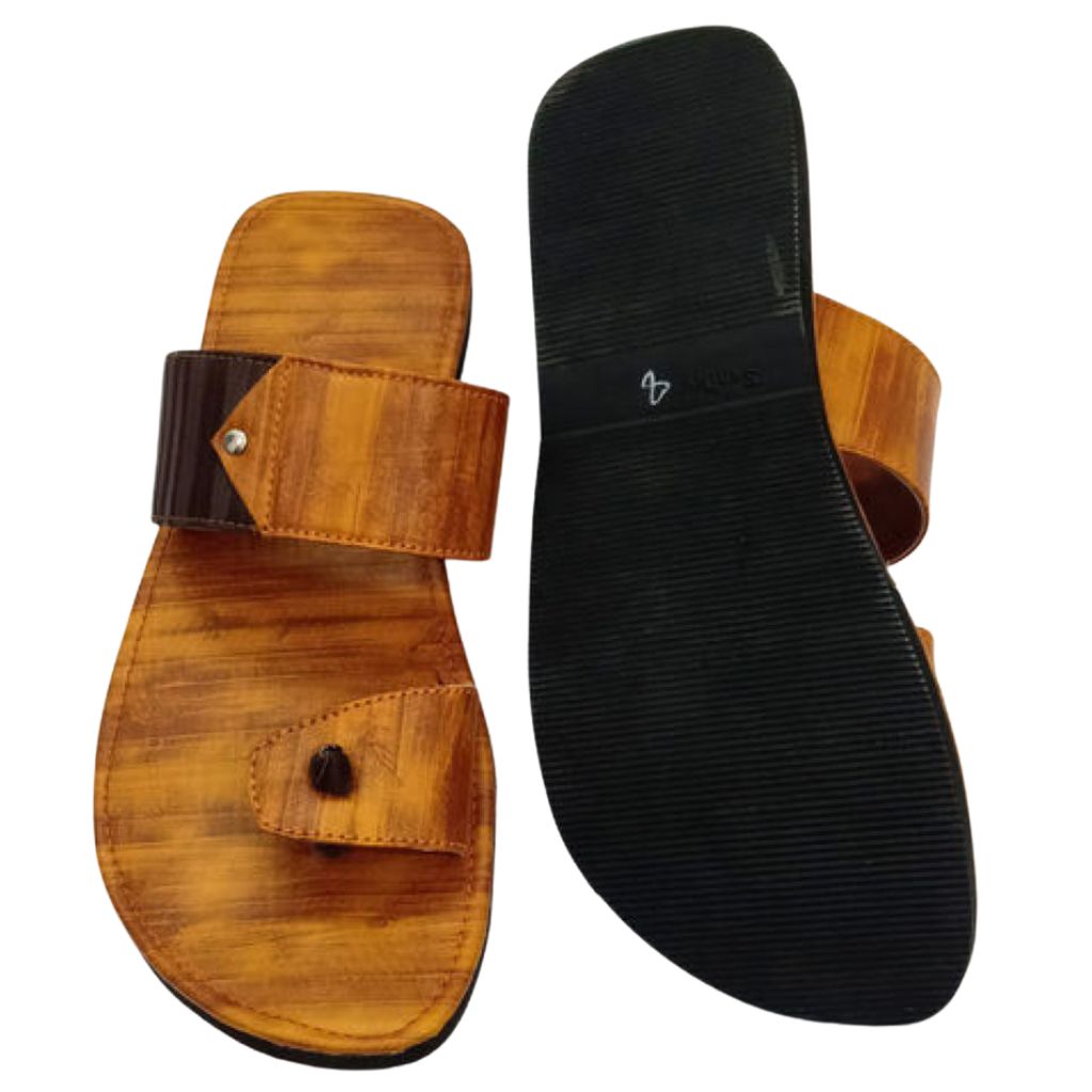 Stylish Synthetic Leather Sandals Flip Flops For Men - Shopaholics