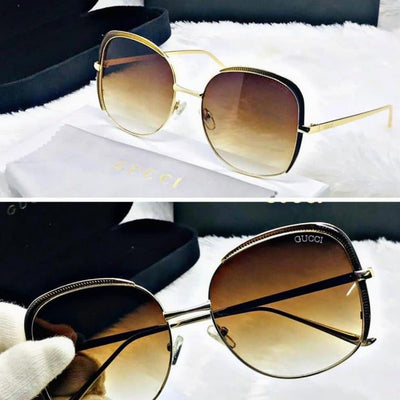 Stylish Oversize Sunglasses for Women - Brown - Shopaholics
