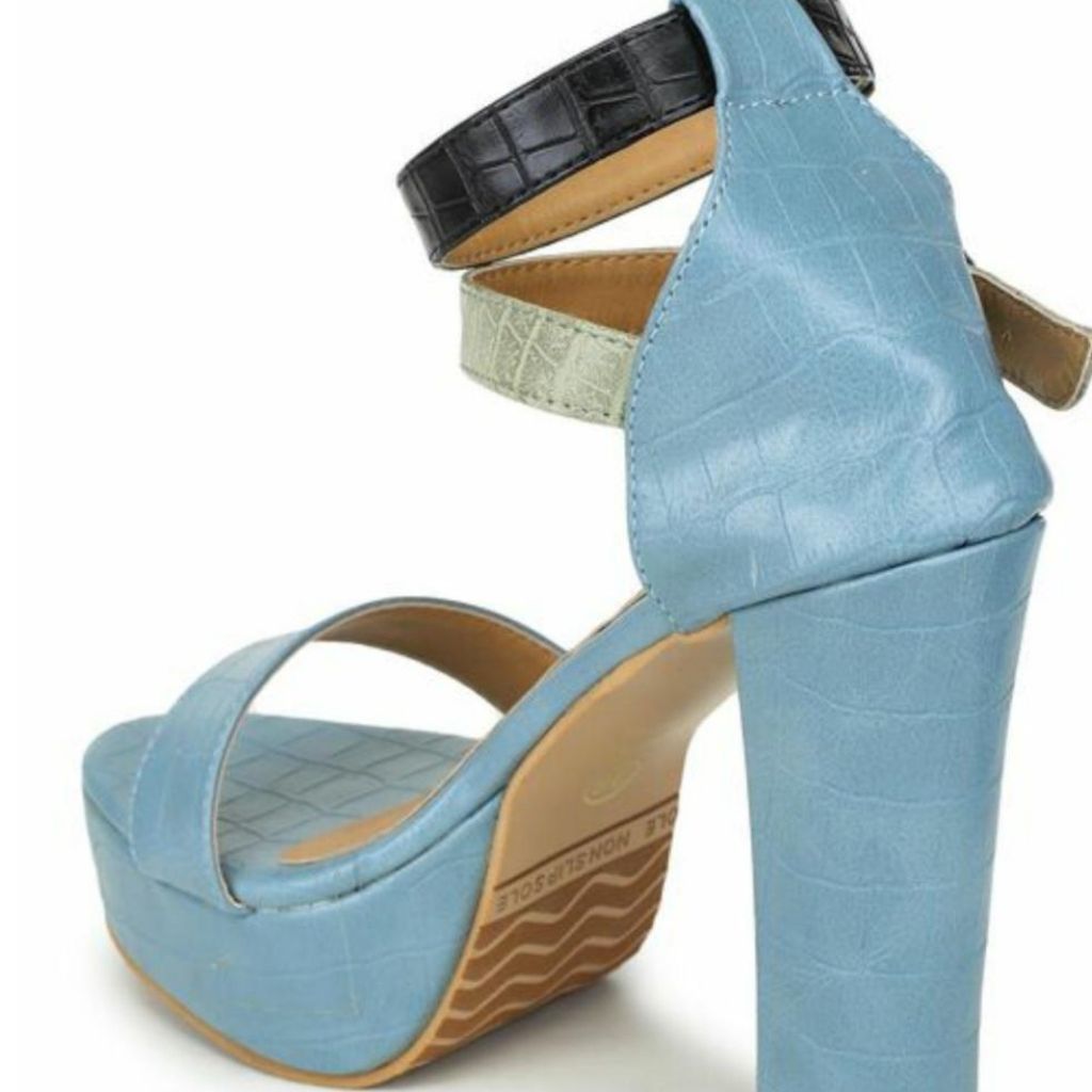 Stylish Party Wear Block Heel Sandals For Women - Shopaholics