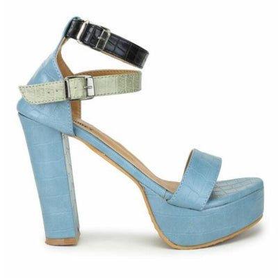Stylish Party Wear Block Heel Sandals For Women - Shopaholics