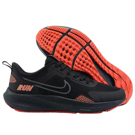 Stylish Zoom Winflow Running Sports Shoes For Men - 41 / Black-Orange - Shopaholics