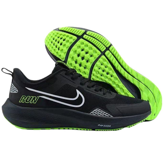 Stylish Zoom Winflow Running Sports Shoes For Men - 41 / Black-Green - Shopaholics