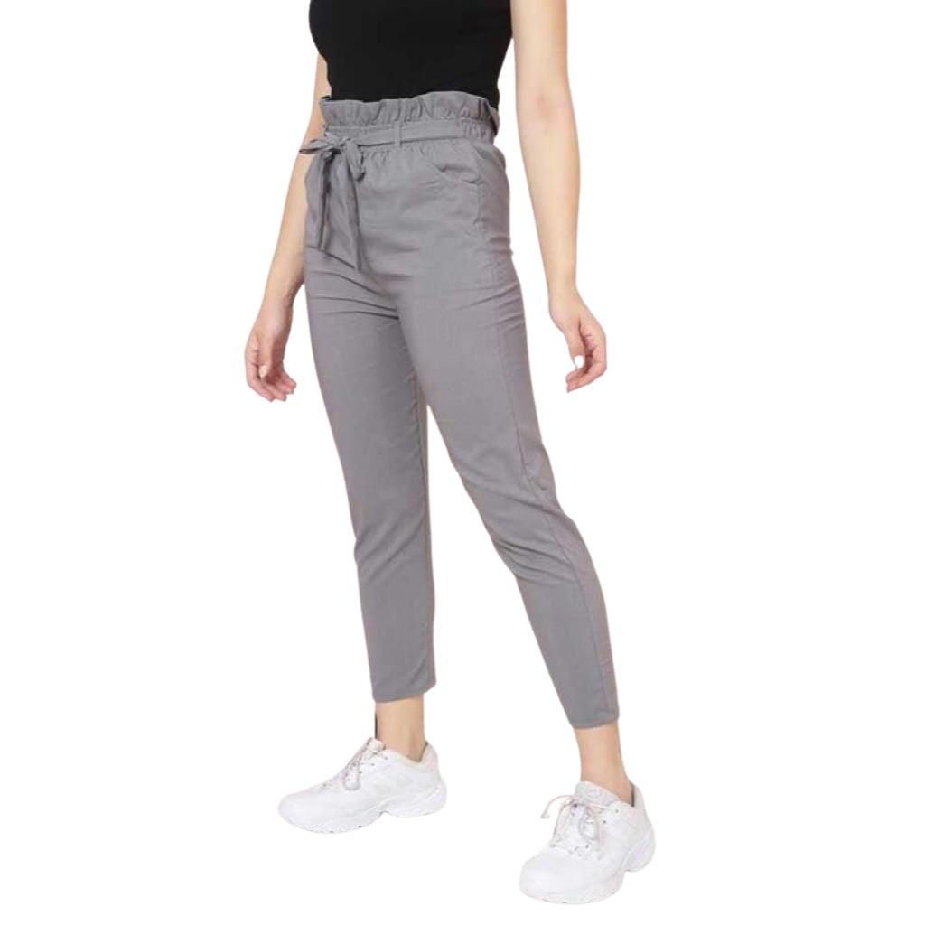 Buy Women Cotton Trouser Pant Regular Fit for Office School Formal Casual Daily  Use S White at Amazonin