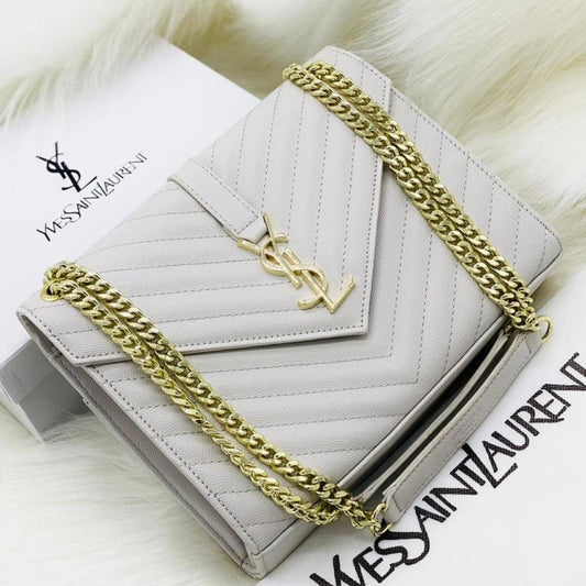 Trendy Pu Leather Sling Bag For Women - White - Shopaholics