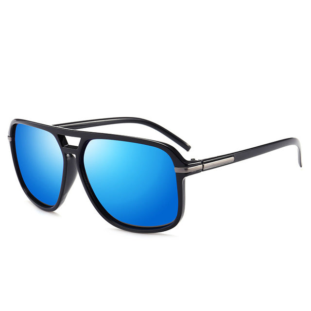 Polarized Mirror Sunglasses for Men, Blue