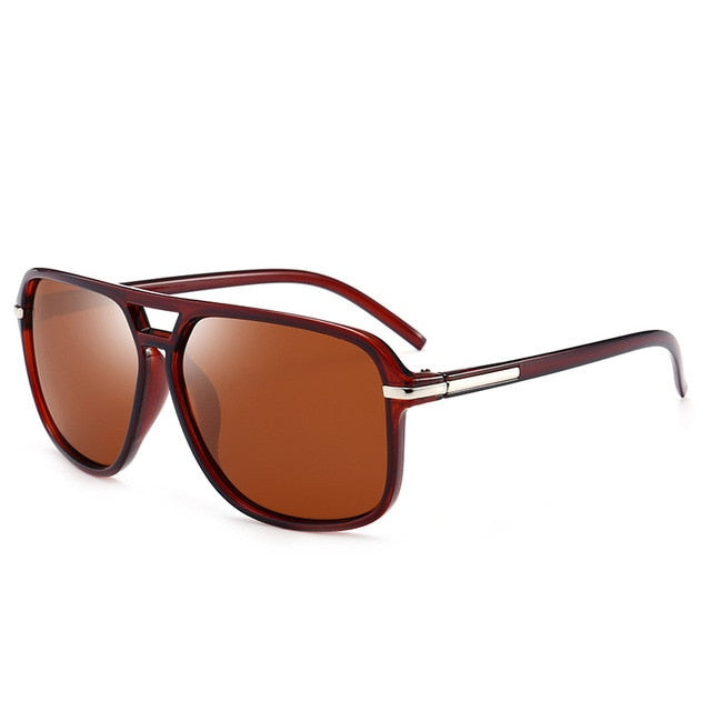 Polarized Mirror Sunglasses for Men, Brown