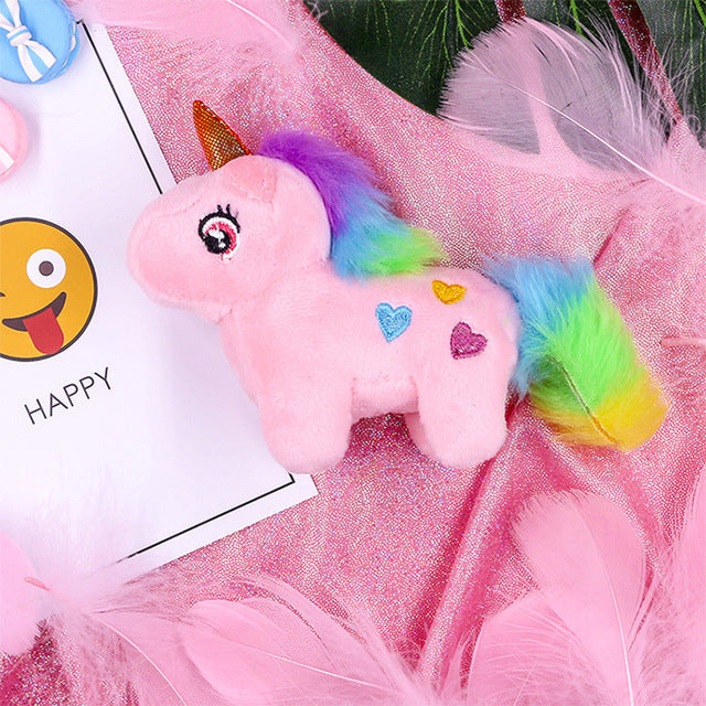 Popular Small Unicorn Plush Soft Toys - Pink - Shopaholics
