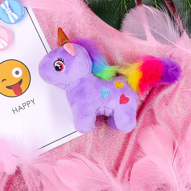 Popular Small Unicorn Plush Soft Toys - Purple - Shopaholics