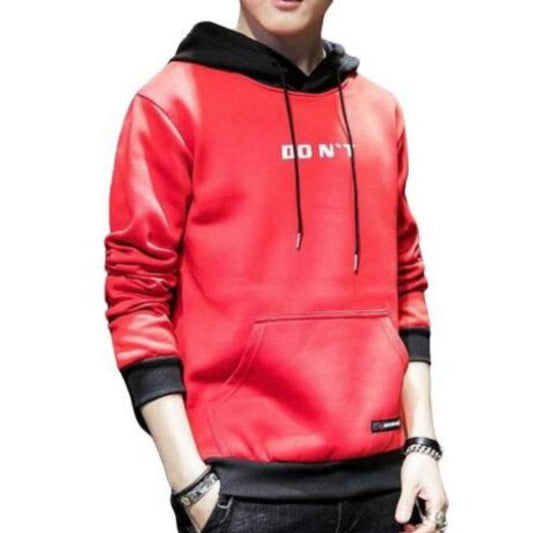 Urbane Glamorous Polycotton Hoodie Sweatshirt T-Shirt For Men - M-38 / Red - Shopaholics