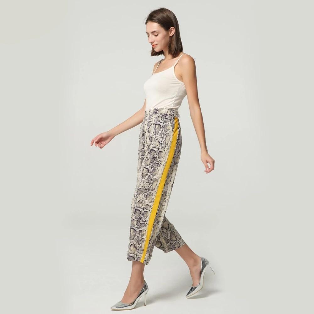 Casual Snake Skin Pattern Pant for Women - Shopaholics