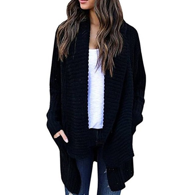 Women Regular Knitted Casual Shrug – Shopaholics