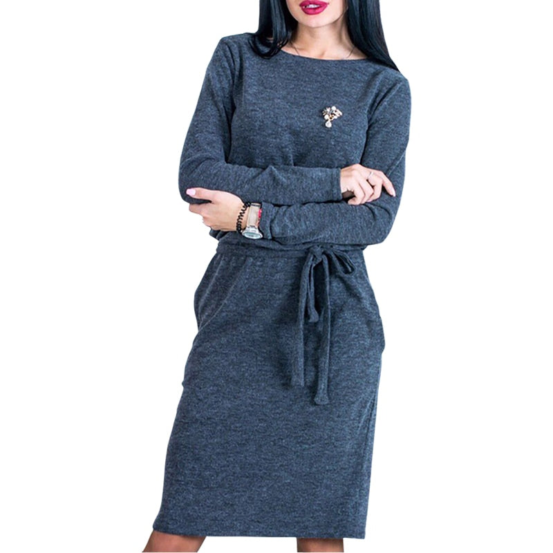 Winter Women Midi Dress - Main Image