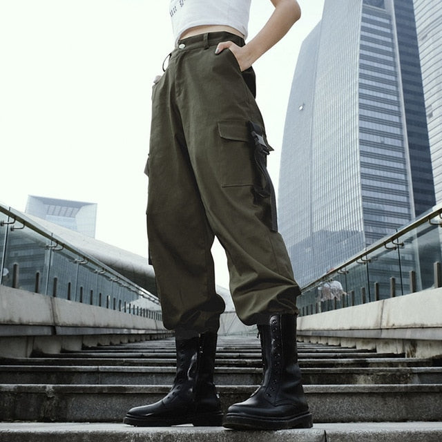 Buy Women Olive Green Camouflage Print Cargo Trousers online  Looksgudin