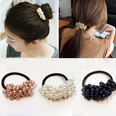 Women Hair Accessories Pearls Beads Headband - Shopaholics