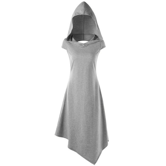 Women Summer Casual Midi Dress - Gray / L - Shopaholics
