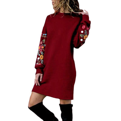 Winter Warm Dresses For Women - Wine / L - Shopaholics
