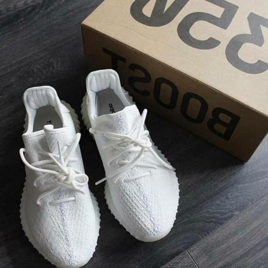 Boost 350 Reflective Sneakers Shoes For Men - 7 / White - Shopaholics