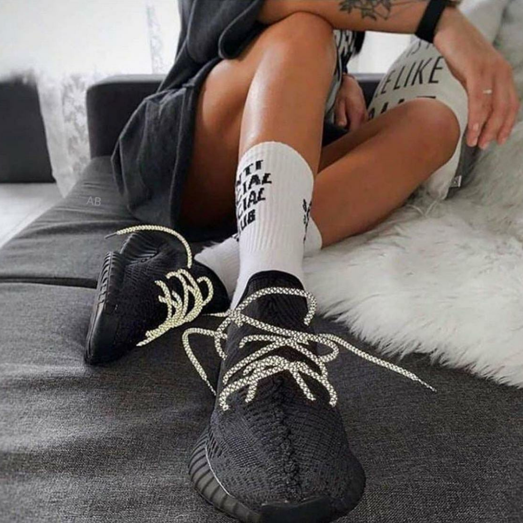 HOT Yeezy Static On Foot Yeezy 350 V2 Black Static On Feet 350