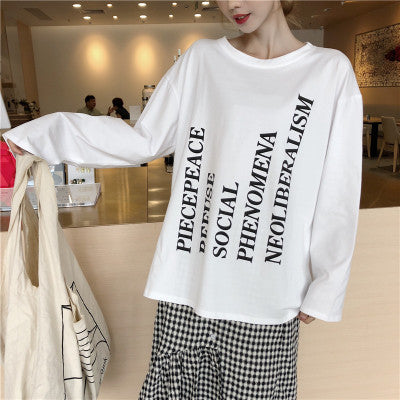 Autumn Women Cartoon Print T-Shirt for Her - Shopaholics